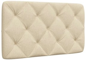 Almofadão de cabeceira 90 cm tecido creme
