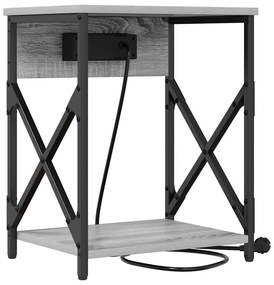 Armário de Cabeceira 2 pcs Sonoma cinzento 41 x 31 x 51 cm