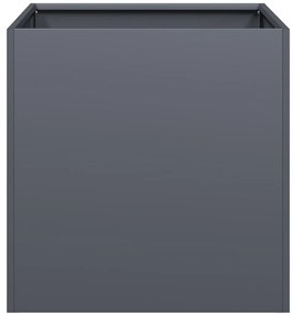Vaso/floreira 40x40x40 cm aço laminado a frio antracite