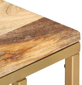 Mesa de apoio 35x45x65 cm madeira de mangueira maciça