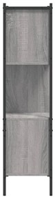 Estante 72x28x109 cm derivados de madeira cinzento sonoma