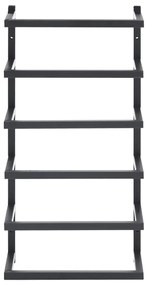 Toalheiro 24x12x48 cm aço preto