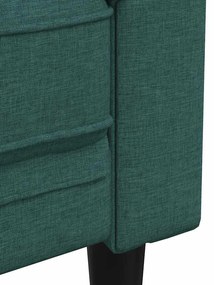 Sofá chesterfield tecido verde-escuro