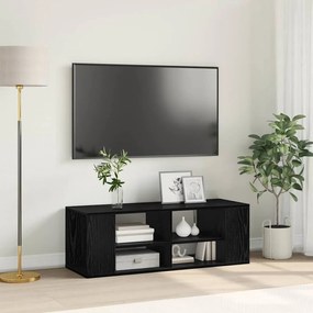 vidaXL Gabinete para TV com prateleira Carvalho preto 102 x 35 x 35 cm