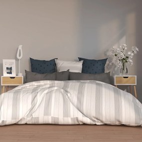 vidaXL Mesa de cabeceira 2pcs derivados madeira branco/carvalho sonoma
