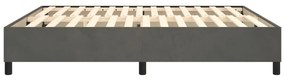 Estrutura de cama sem colchão 200x200 cm veludo cinzento-escuro