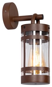 Candeeiro de parede exterior industrial castanho ferrugem IP44 - Ruben Industrial