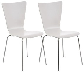 Conjunto de 2 cadeiras cozinha e jantar Aaron 43 x 84 x 50 cm Branco