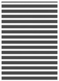 vidaXL Cortina de zebra 160x230 cm largura do tecido 155,9cm poliéster