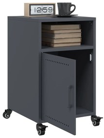 Mesa de cabeceira 36x39x59 cm aço antracite