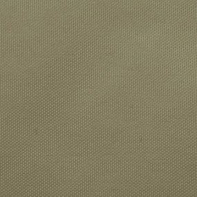 Para-sol estilo vela tecido oxford trapézio 3/4x3 m bege