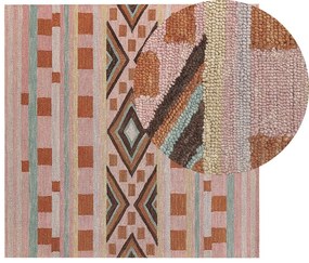 Tapete de lã multicolor 200 x 200 cm YOMRA Beliani