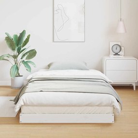 vidaXL Estrutura de cama de chão Branco 213.5 x 104 x 9 cm