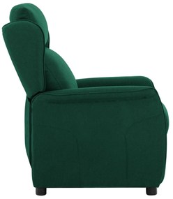 Cadeira Recliner Verde Escuro em Tecido