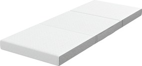 HOMCOM Colchão Dobrável 195x75cm, 10cm, Capa Lavável, Ideal para Hóspedes/Campismo | Aosom Portugal