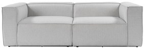 Sofá de 2 Lugares Fora – Cinzento Claro – 66x248 cm