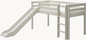 Cama alta para crianças em madeira de pinho com escorrega Classic