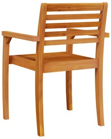 Cadeiras de jardim 8 pcs 59x55x85 cm madeira de acácia maciça