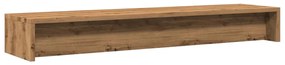 Suporte p/monitor 100x24x13cm deriv. madeira carvalho artisiano
