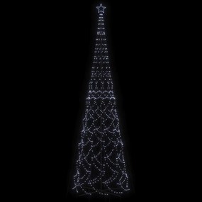 Árvore de Natal em cone 3000 luzes LED 230x800 cm branco frio