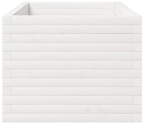 Vaso/floreira de jardim 90x60x49,5 cm pinho maciço branco