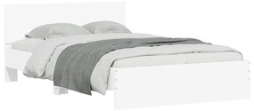 Estrutura de cama com cabeceira 135x190 cm branco