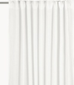 Cortinas opacas de linho com multi-banda Julie, conjunto de 2, L 145 cm