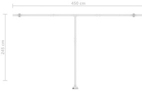 Toldo automático independente 500x300 cm antracite