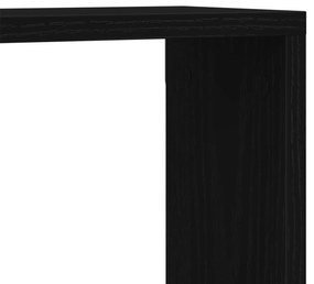 Prateleiras de Parede vidaXL 2 Peças Carvalho Preto 60x15x23 cm Feitas