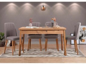 Conjunto de Mesa e Cadeiras Costa – Pinheiro Atlântico Cinzento – Mesa