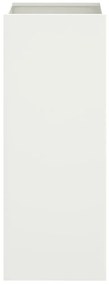 Vaso/floreira 32x29x75 cm aço branco