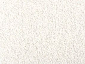 Repousa-pés em veludo bouclé branco TAKOMA Beliani