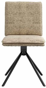 Cadeira de jantar cinza claro Faux Suede Leather