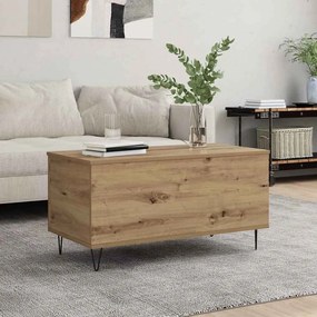vidaXL Mesa de centro carvalho artisiano 90 x 44.5 x 45 cm