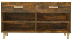Sapateira 102x35x55 cm derivados de madeira carvalho fumado