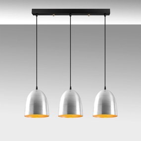 Candeeiro Suspenso Tattoo – Prateado – 70 x 20 cm