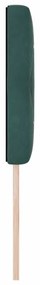 Cabeceira de Veludo Verde Escuro com Botões de Cristal Tufted 80 cm