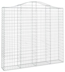 Cestos gabião arqueados 8pcs 200x30x180/200cm ferro galvanizado