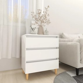 vidaXL Aparador 60x35x69 cm contraplacado branco