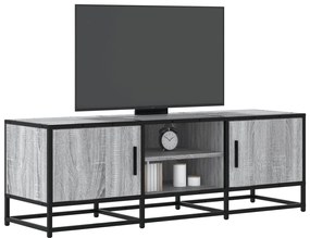 Móvel p/ TV 120x35x41cm derivados madeira/metal cinzento sonoma