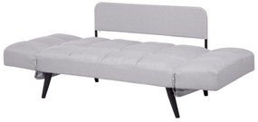 Sofá-cama em tecido cinzento claro BREKKE Beliani