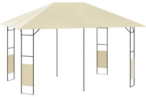 vidaXL Gazebo de jardim 4x3 m 160 g/m² creme