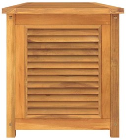 Caixa de arrumação para jardim com saco 175x50x55cm teca maciça