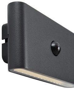 Candeeiro de Parede Preto Sensor Magnético de 4 Níveis Incl. LED Recarregável - Batt Moderno