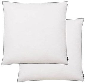 Almofadas 2 pcs enchimento de penugem/penas 80x80 cm branco