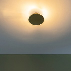 Candeeiro de parede design redondo dourado - Pulley