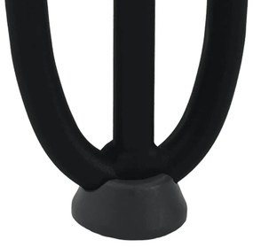 Pernas de grampo para mesa de centro 4 peças pretas 20 cm aço maciço