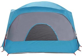 Tenda familiar estilo cabana para 6 pessoas impermeável azul