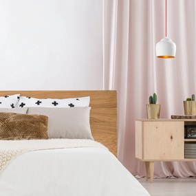 Candeeiro de Teto Dodo – Branco e Vermelho – 22 x 22 cm