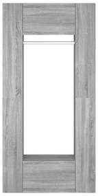Armários de corredor 2 pcs derivados de madeira cinzento sonoma